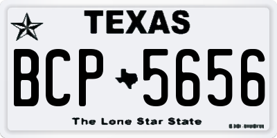 TX license plate BCP5656