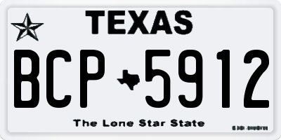 TX license plate BCP5912