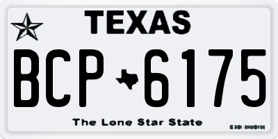 TX license plate BCP6175