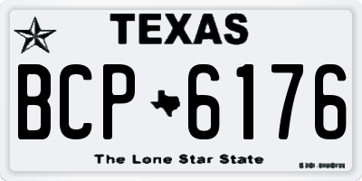 TX license plate BCP6176