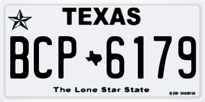 TX license plate BCP6179