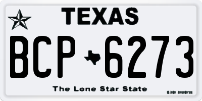 TX license plate BCP6273