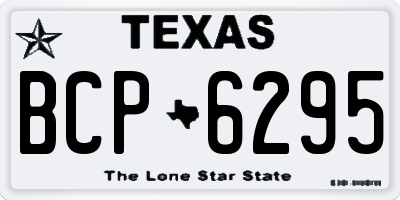 TX license plate BCP6295