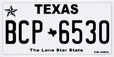 TX license plate BCP6530