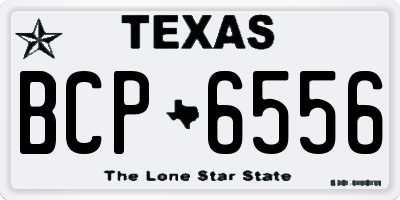 TX license plate BCP6556