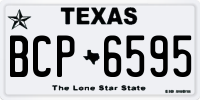 TX license plate BCP6595