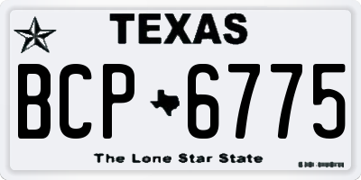 TX license plate BCP6775