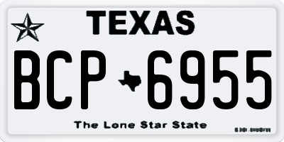 TX license plate BCP6955