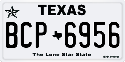 TX license plate BCP6956