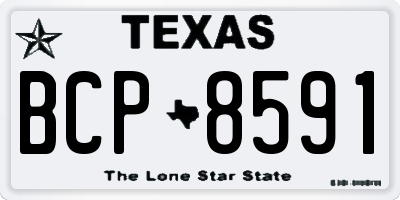 TX license plate BCP8591