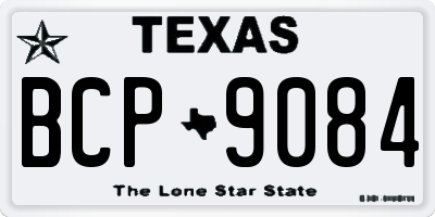 TX license plate BCP9084