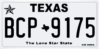 TX license plate BCP9175