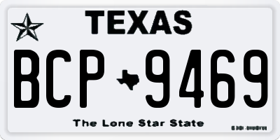 TX license plate BCP9469