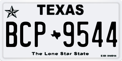 TX license plate BCP9544