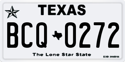 TX license plate BCQ0272