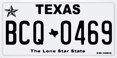 TX license plate BCQ0469