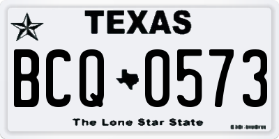 TX license plate BCQ0573