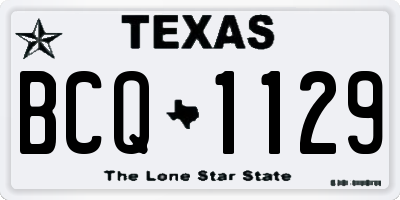 TX license plate BCQ1129