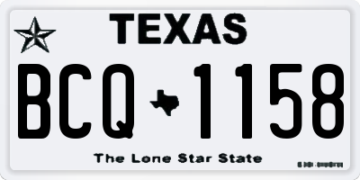 TX license plate BCQ1158