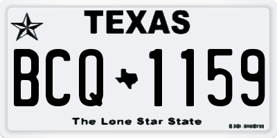 TX license plate BCQ1159