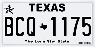 TX license plate BCQ1175