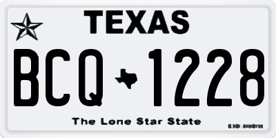 TX license plate BCQ1228