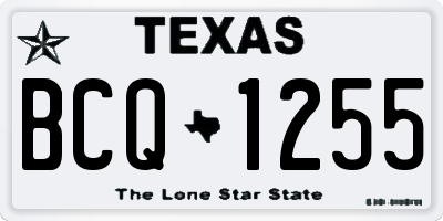 TX license plate BCQ1255