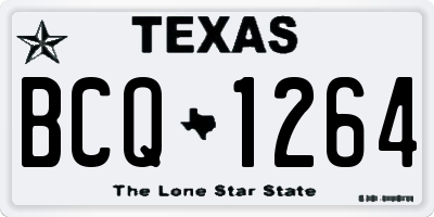 TX license plate BCQ1264