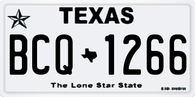 TX license plate BCQ1266