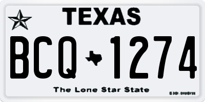 TX license plate BCQ1274