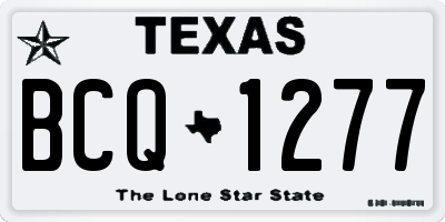 TX license plate BCQ1277