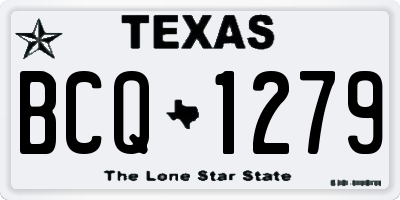 TX license plate BCQ1279