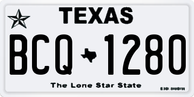 TX license plate BCQ1280