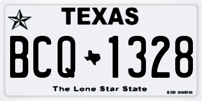 TX license plate BCQ1328