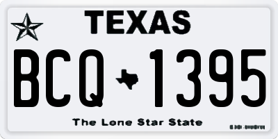 TX license plate BCQ1395
