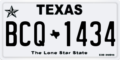 TX license plate BCQ1434