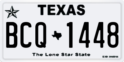 TX license plate BCQ1448
