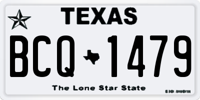 TX license plate BCQ1479
