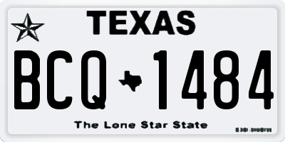 TX license plate BCQ1484