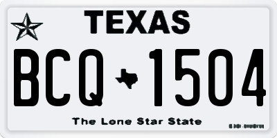 TX license plate BCQ1504