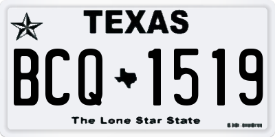 TX license plate BCQ1519