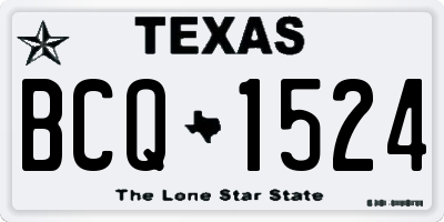 TX license plate BCQ1524