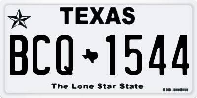 TX license plate BCQ1544