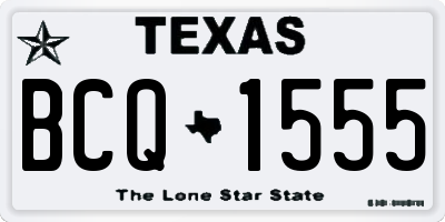 TX license plate BCQ1555