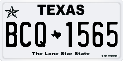 TX license plate BCQ1565