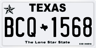 TX license plate BCQ1568
