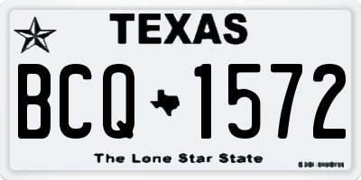 TX license plate BCQ1572
