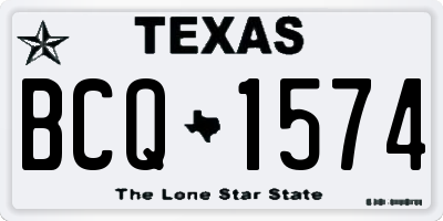 TX license plate BCQ1574