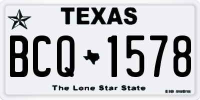 TX license plate BCQ1578