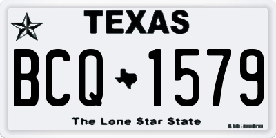 TX license plate BCQ1579